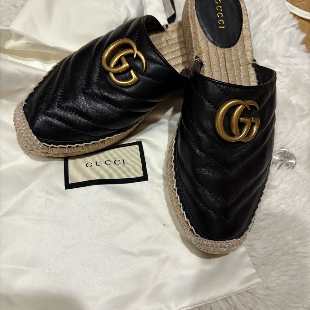 Gucci espadille wedge